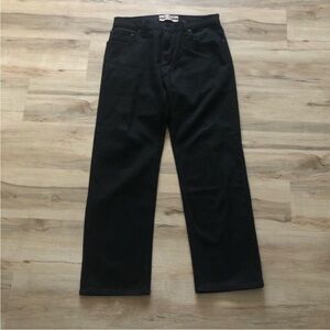 Signature by Levi Strauss Men's Relaxed Black Jeans